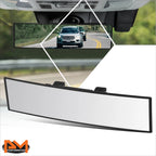 11" Universal Clip On Convex Panoramic Rear View Mirror for Cars