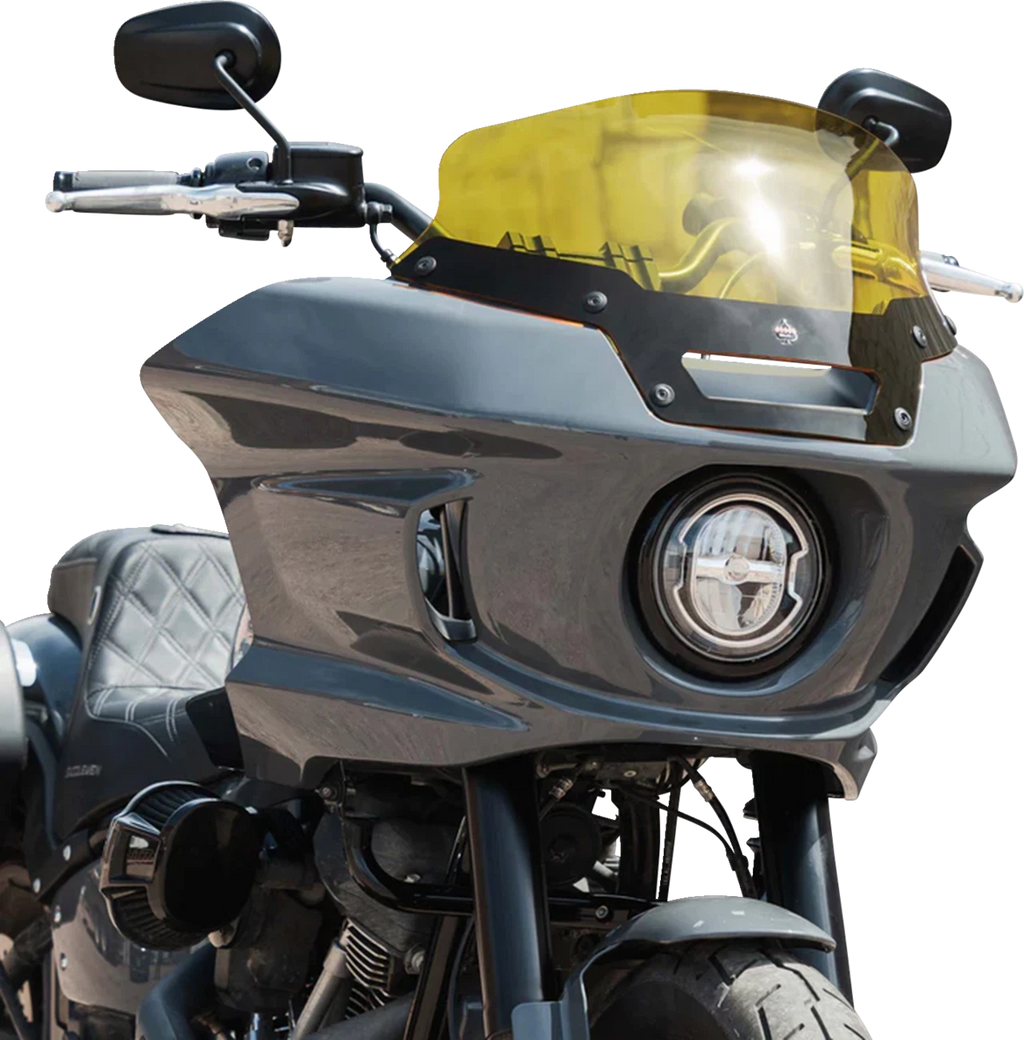 KLOCK WERKS 6" Kolor Flare Sport Windshield for FXLRST - Yellow KWW-02-0624