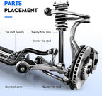 12x Front Suspension Lower Control Arm w/ Ball Joint for Dodge Journey (2009–2020)