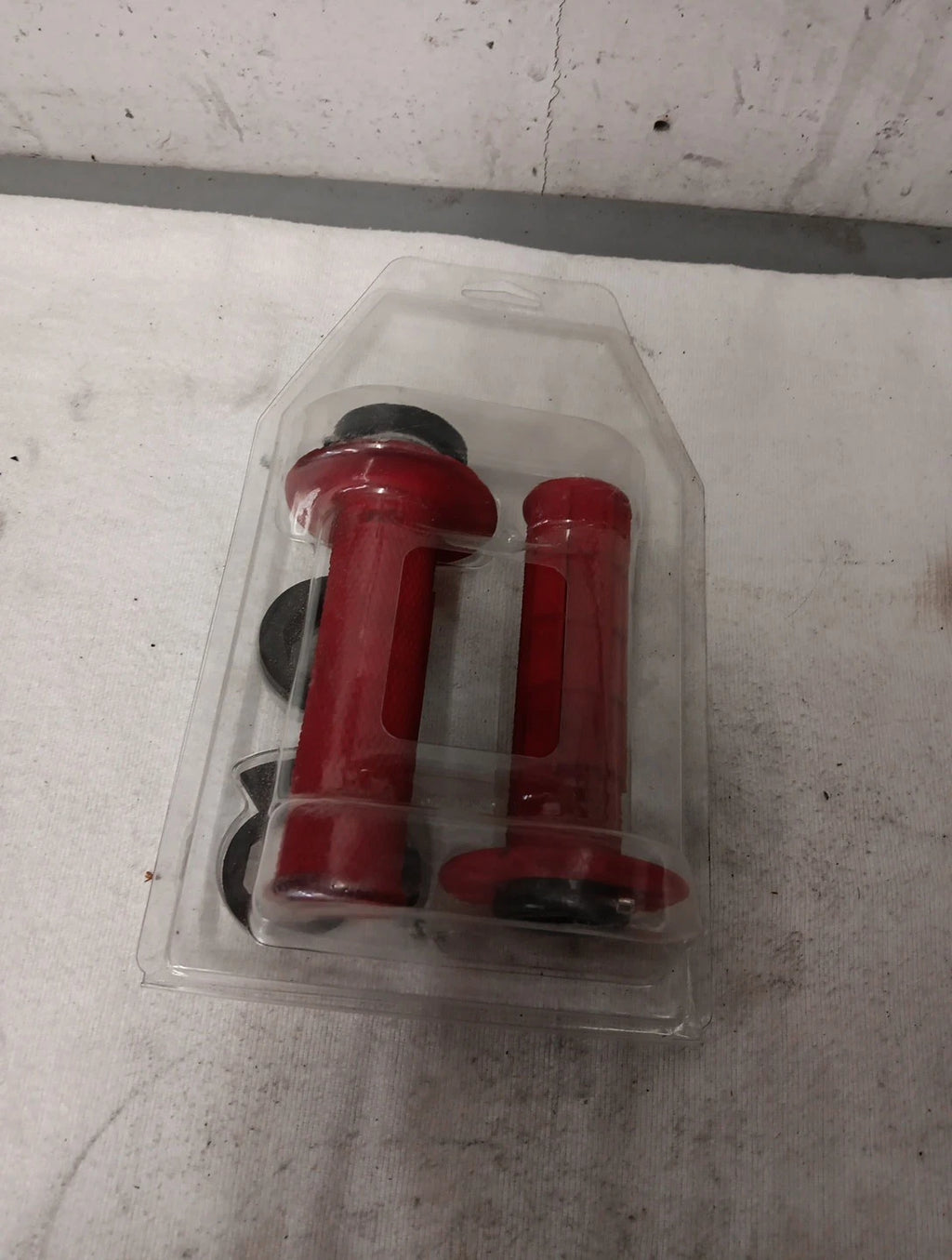 Micro-X Half-Waffle v2 Lock-On Grips for ODI (Red/Black)