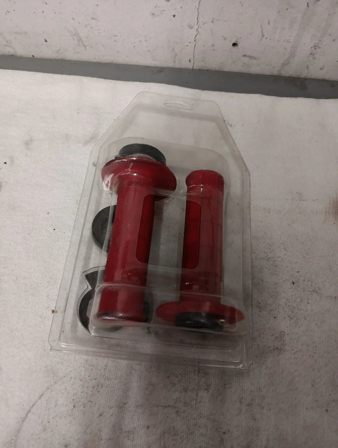 Micro-X Half-Waffle v2 Lock-On Grips for ODI (Red/Black)