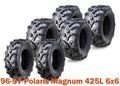 Set of 6 ATV Tires 25x8-12 & 25x11-10 for Polaris Magnum 425L 6x6 (1996–1997)