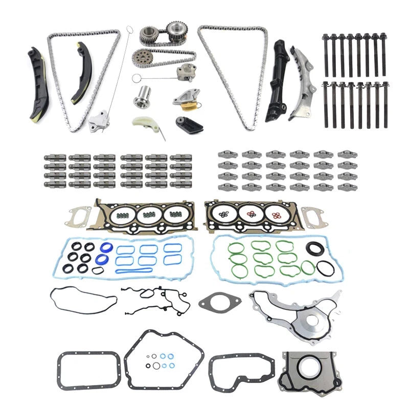 Timing Chain Kit with Head Gasket & Rocker Lifters for Dodge Chrysler Jeep (2011–2015)