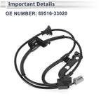ABS Wheel Speed Sensor No. 89516-33020 for Toyota Camry (2002–2006) Rear Left