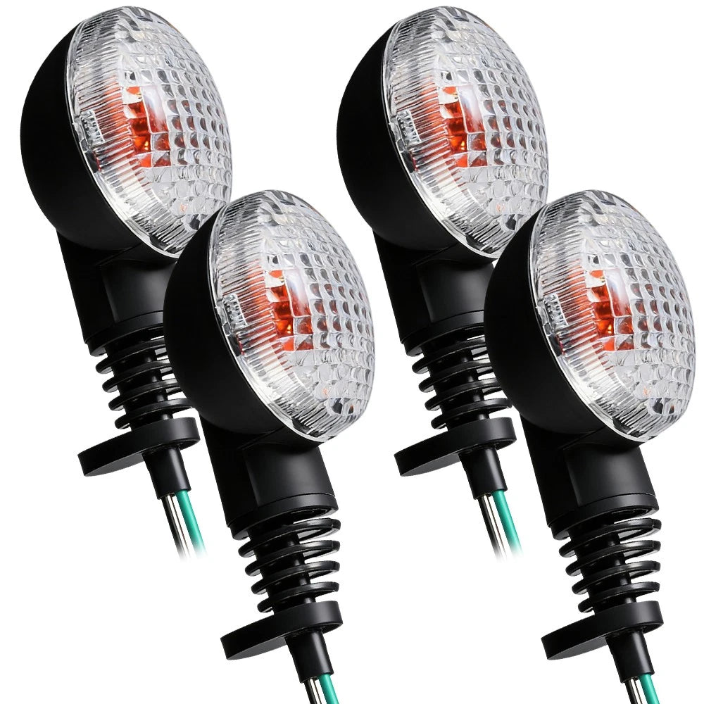 4X Turn Signal Lamp Clear for Kawasaki Ninja 250R (2008–2012) Vulcan S (2017–2024)