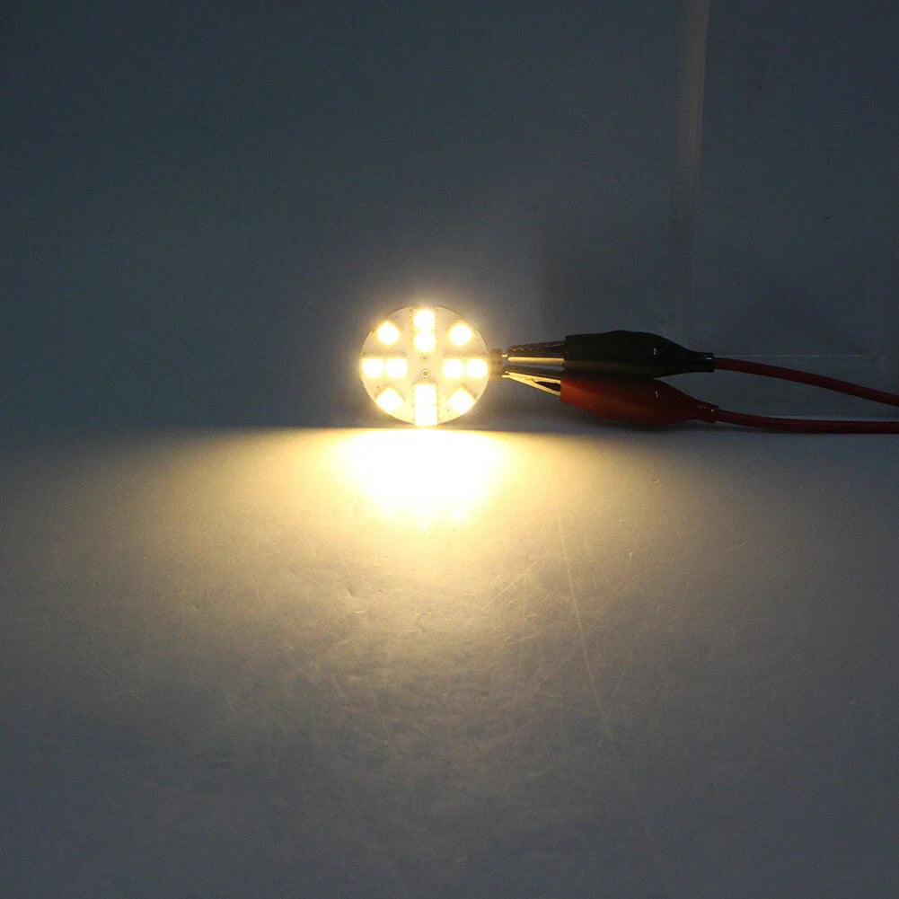Warm White 5050 SMD G4 Socket Round Bulb for Car RV Landscape