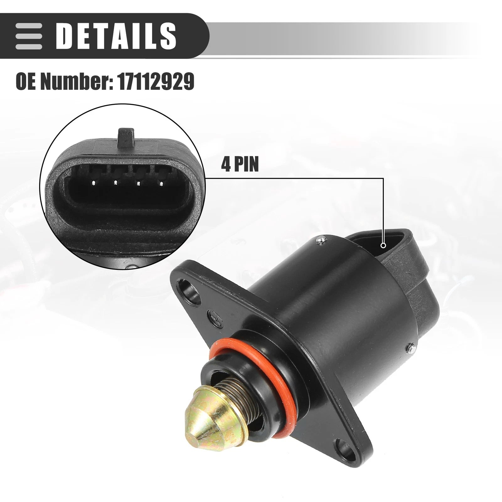 Idle Air Control Valve for Chevrolet Camaro 3.8L (1995–2002) No. 17112929