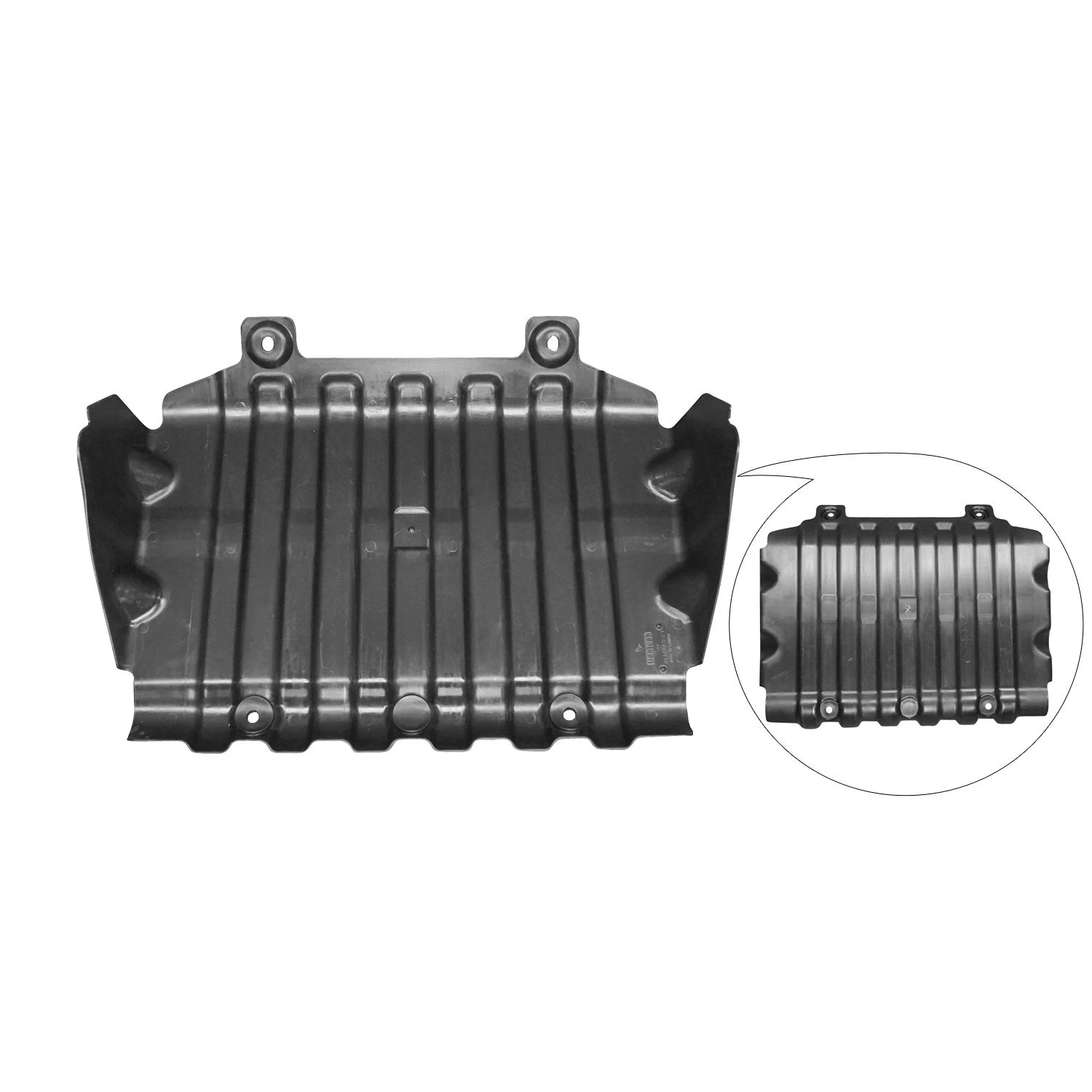 Replacement Polypropylene Front Center Lower Undercar Shield (See Fitment Chart)