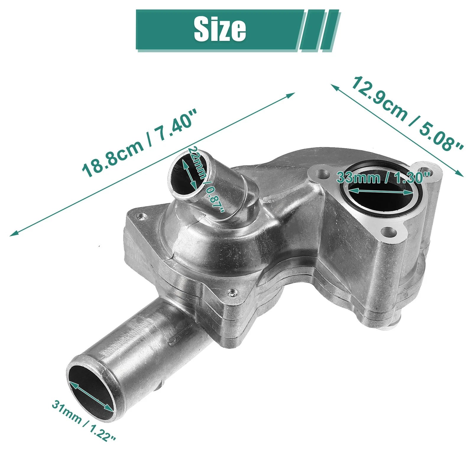 Aluminum Alloy Thermostat Housing 5R3Z8592BA for Ford Mustang (2005–2010)