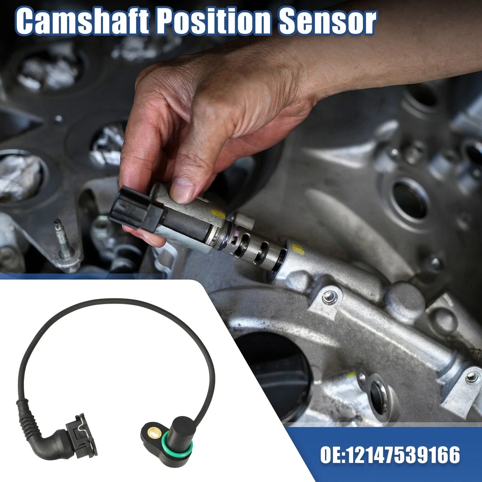 Engine Camshaft Position Sensor for BMW X5 E53 E38 Z8 7 Series Black