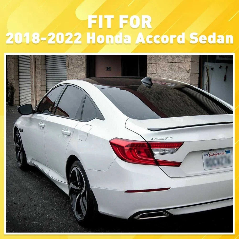 6X Chrome Delete Vinyl Matte Black Window Trim for Honda Accord (2018â2022)