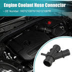 Engine Coolant Hose Connector No. 1K0121087H/1K0121087R for Audi TT (2007–2014)