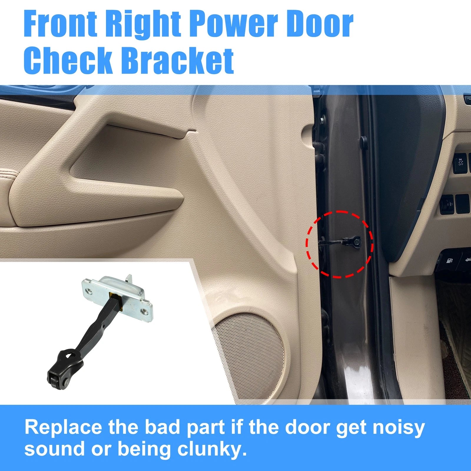 Front Right Door Hinge Check Stop Strap for Hyundai Accent (2011–2018) No.79390-0U000