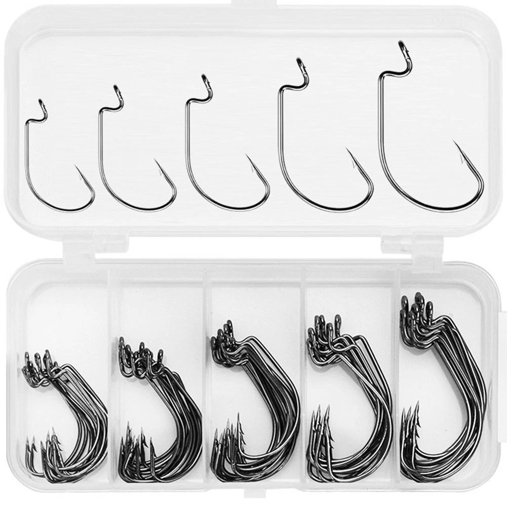 Balancing Carp Fishing Carbon Steel Hooks for Bass