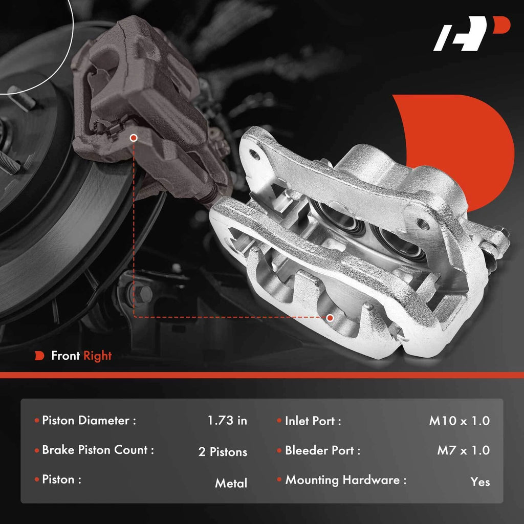 Front Right Brake Caliper with Bracket for Toyota Highlander (2008-2013)