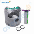 3Pcs Piston Kit 688-11636 + Ring 688-11605 For Yamaha Outboard 75-90HP (1975–1985)