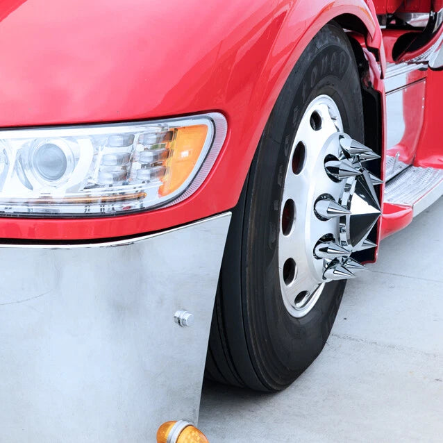 Chrome Spike Lug Nut Covers 33mm Push-On for Set of 60 Compatible with Toyota (2005–2015)