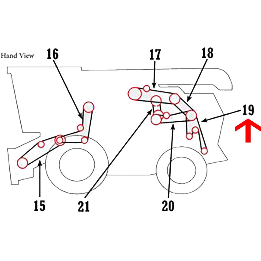 Belt H241212 for John Deere S650 (2015–2023)