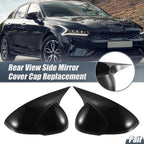 Set of 2 Rearview Mirror Cover Overlays Gloss Black for Kia K5 (2021–2023)