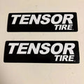 2X Stickers Decal Pair for ATV UTV (6 Inch, Black/White)