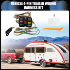 Set of 4-Pin Trailer Wiring Harness for Subaru Forester 