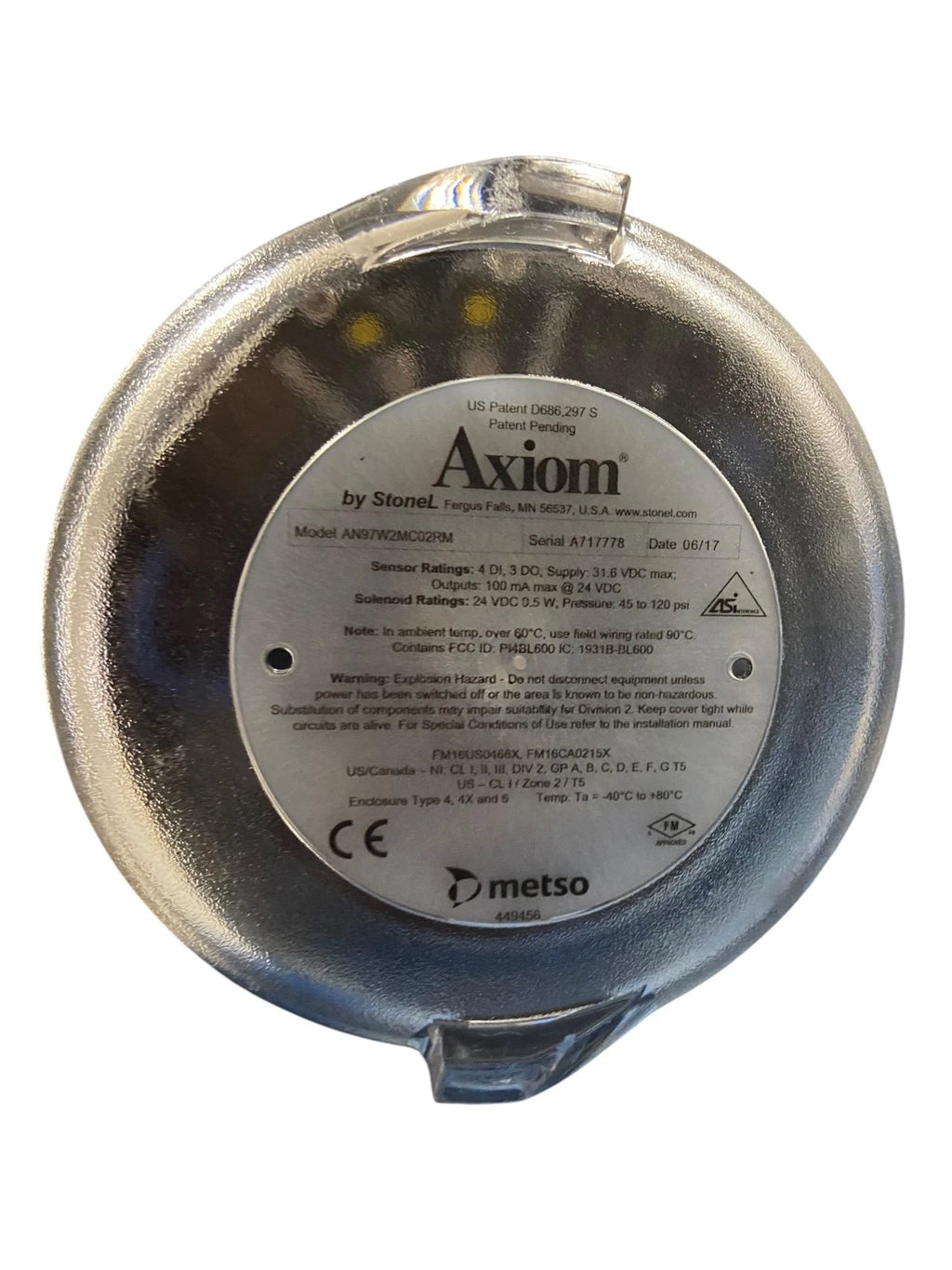 Bray S41 Butterfly Valve 4" with Actuator & Solenoid for Axium AN97 Controller