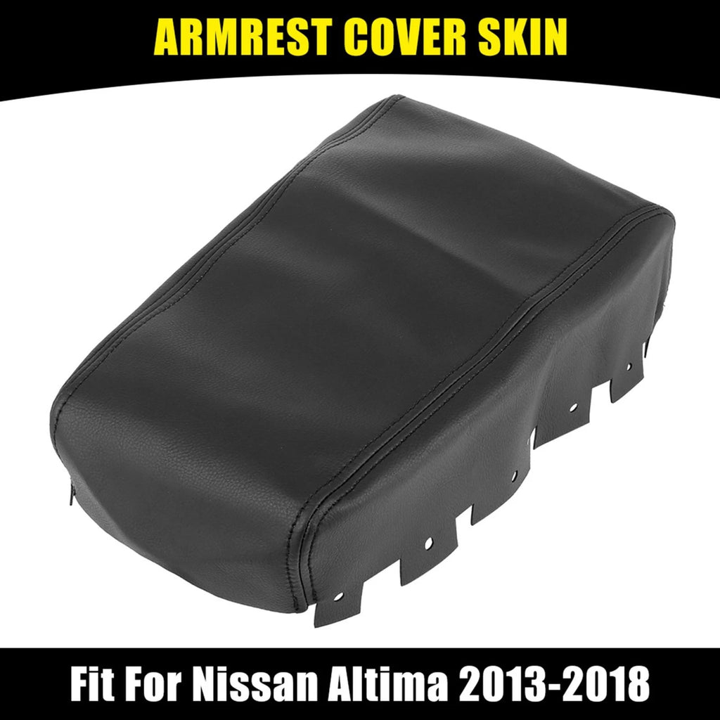 Center Console Lid Armrest Cover for Nissan Altima (2013–2018) Black