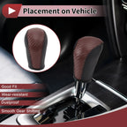 Gear Shift Knob Cover for Subaru Forester (2006–2012) Black Brown