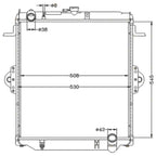 Radiator for Toyota Landcruiser 70 75 78 Series (1990–1999)