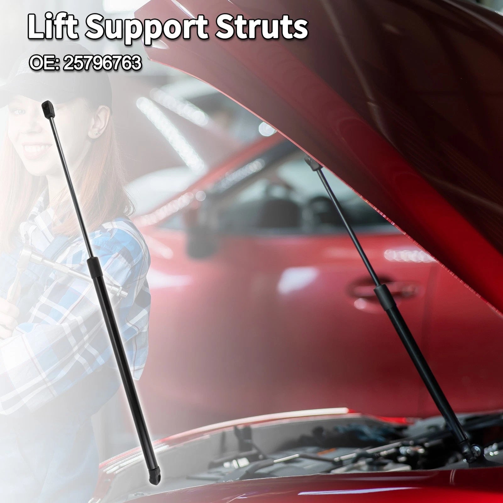 Front Hood Lift Supports Struts No. 25796763 for Buick Enclave (2008–2017)