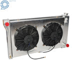 3 Row Aluminum Radiator with Shroud Fan for Chevy GMC C/K 10/20/30 (1967–1972)