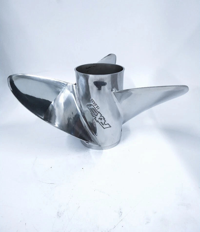3X 15.5 x 25 Stainless Steel RX3 Propeller for Evinrude Johnson (177383 - LH)