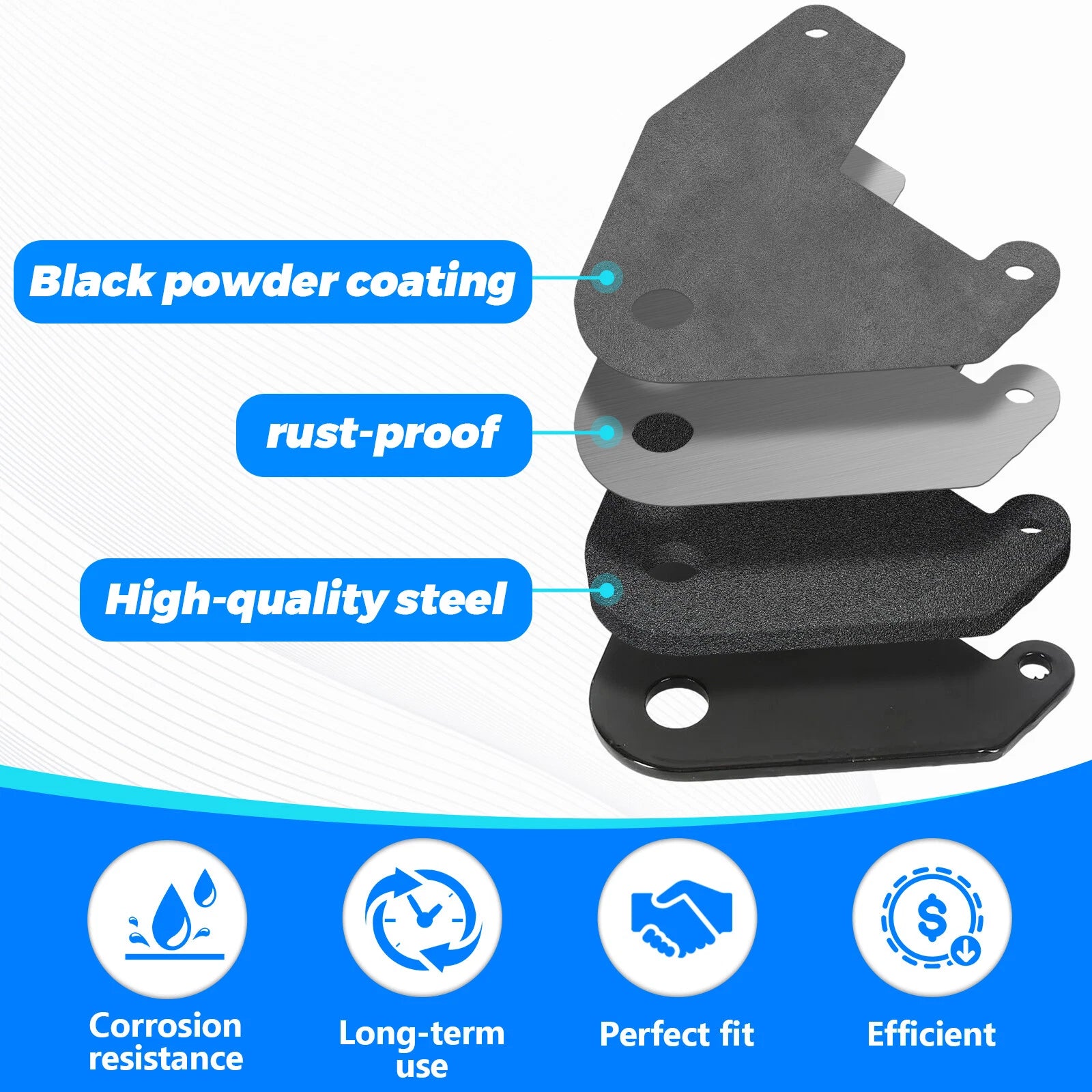 Ball Hitch for Honda 250 Recon TRX ATV (1997–2018) Powder Coated