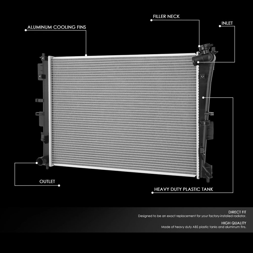 Aluminum Replacement Radiator for Kia Optima, Hyundai Sonata (2011–2015) DPI 13249