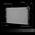 Aluminum Replacement Radiator for Kia Optima, Hyundai Sonata (2011–2015) DPI 13249