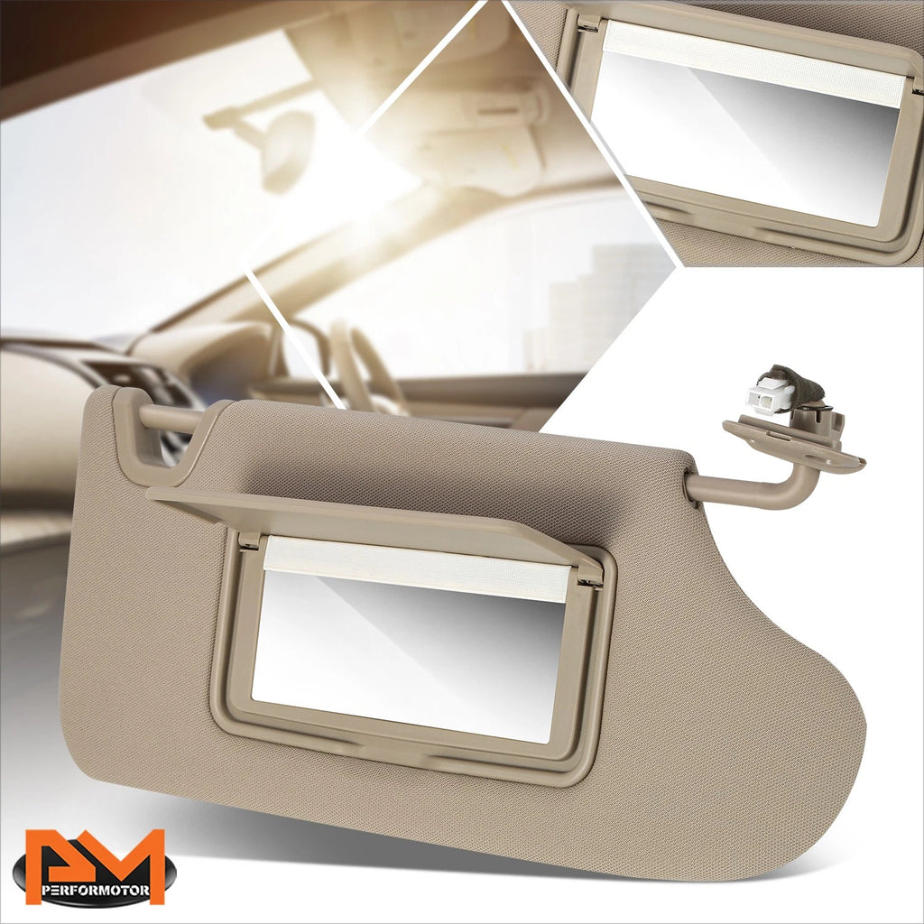 Passenger Side Sun Visor for Nissan Altima (2013–2018) Beige/Tan
