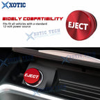 Aluminum Alloy Eject Button Cigarette Lighter Switch Trim for Universal (2019–2024)
