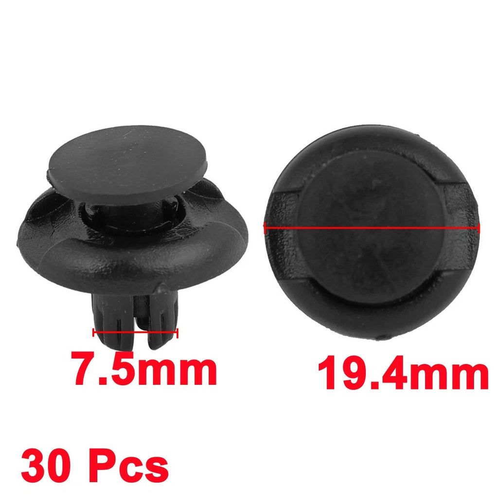 30 Pcs Push-Type Retainer Clips 91501-S04-003 for Honda Acura 