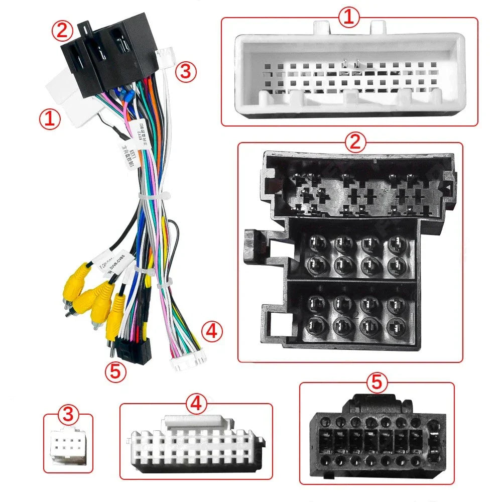 Android Radio Power Cable Adapter for Changan Eado CS15/CS35/PLUS (2013-2023)