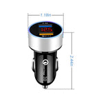 1Pc Dual USB Car Phone Charger Adapter for Universal Vehicles (LED)