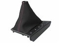 Leather Automatic Shift Boot Cover for Kia Optima (2011–2015) Black Pink Stitch