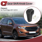 Gear Shift Knob Cover for Ford Edge (2011–2014) Beige Faux Leather