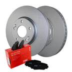 Front Brake Kit with 300mm Rotors & TRW Pro Ceramic Pads for Kia Frote