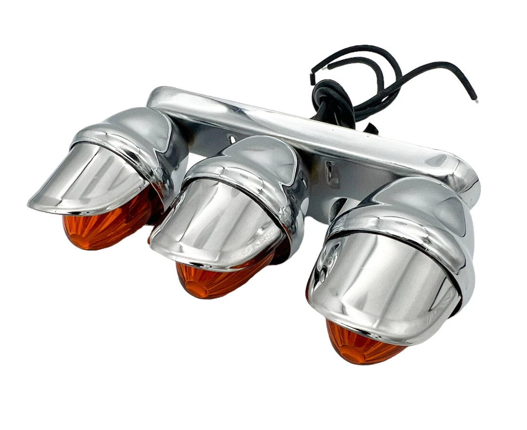 Auxiliary Mini Light Amber Lenses with Visor for Triple Use (Universal)