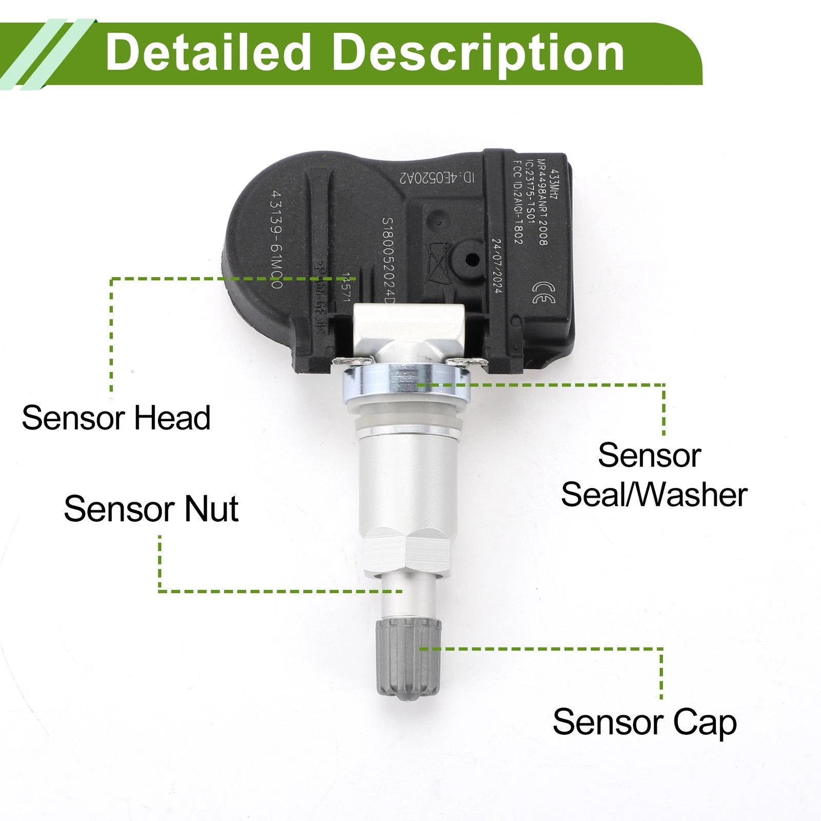 Tire Pressure Sensor for Suzuki Jimny FJ (2014–2021) No.4313061M00B