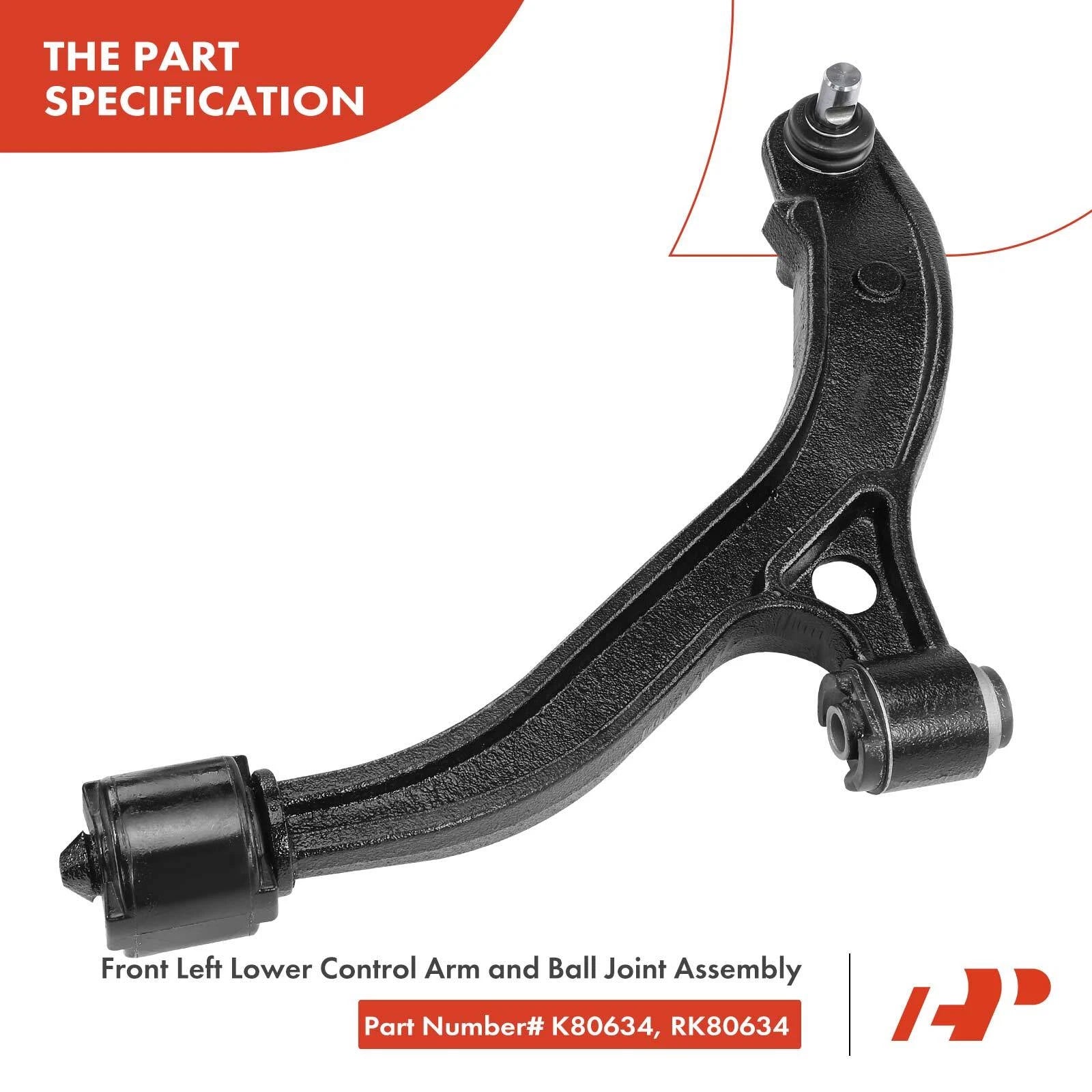 Set of 4 Front Control Arm Sway Bar Links for Dodge Caravan (2008–2020)