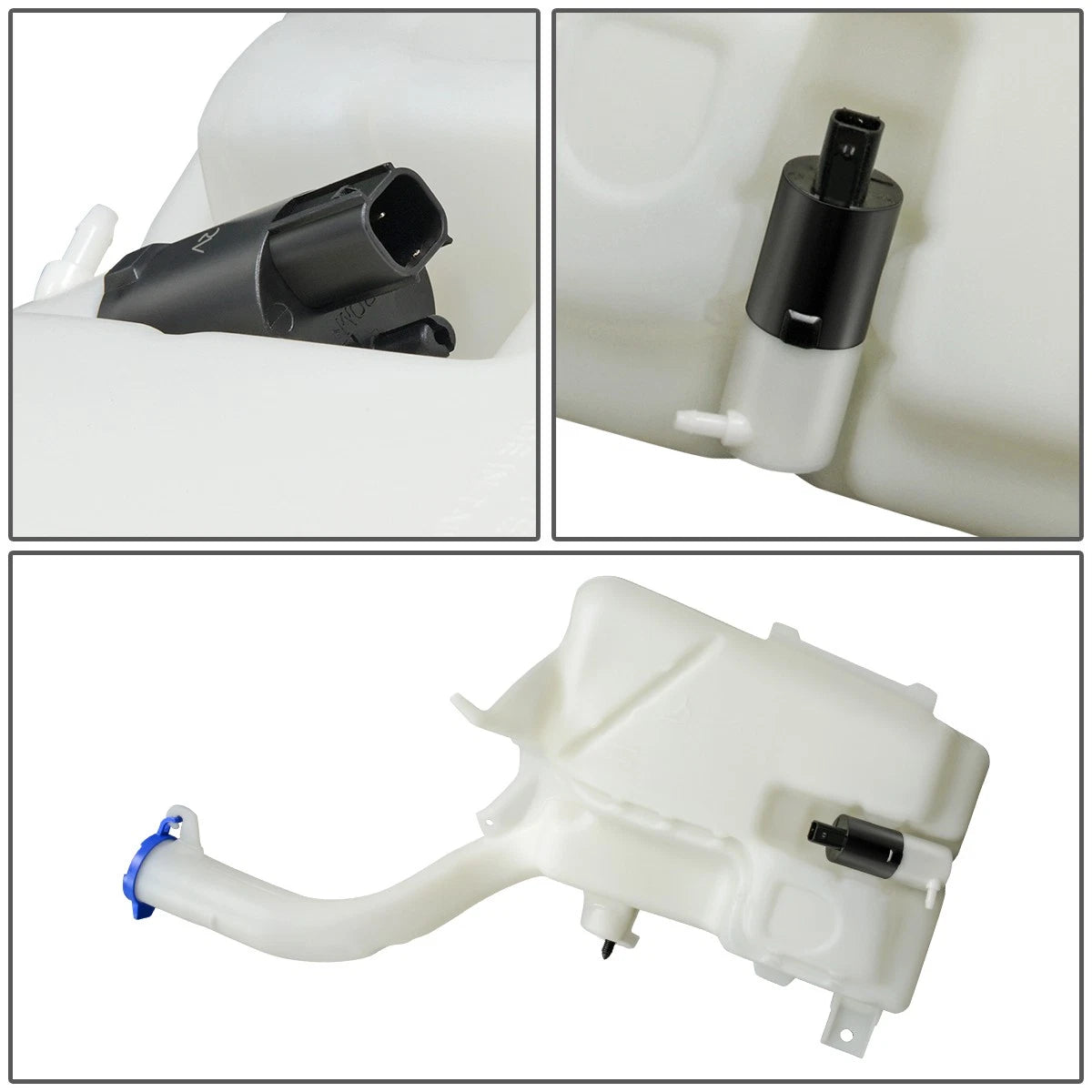 Windshield Washer Fluid Reservoir Tank w/ Pump for Ford Fusion 2013-2014