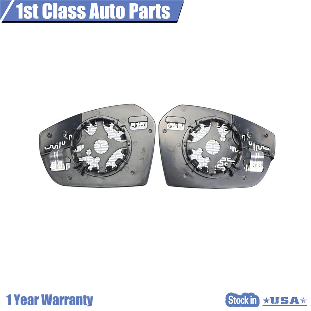 Pair of Rear View Mirror Glass with Backplate for Ford Escape (2017-2018)