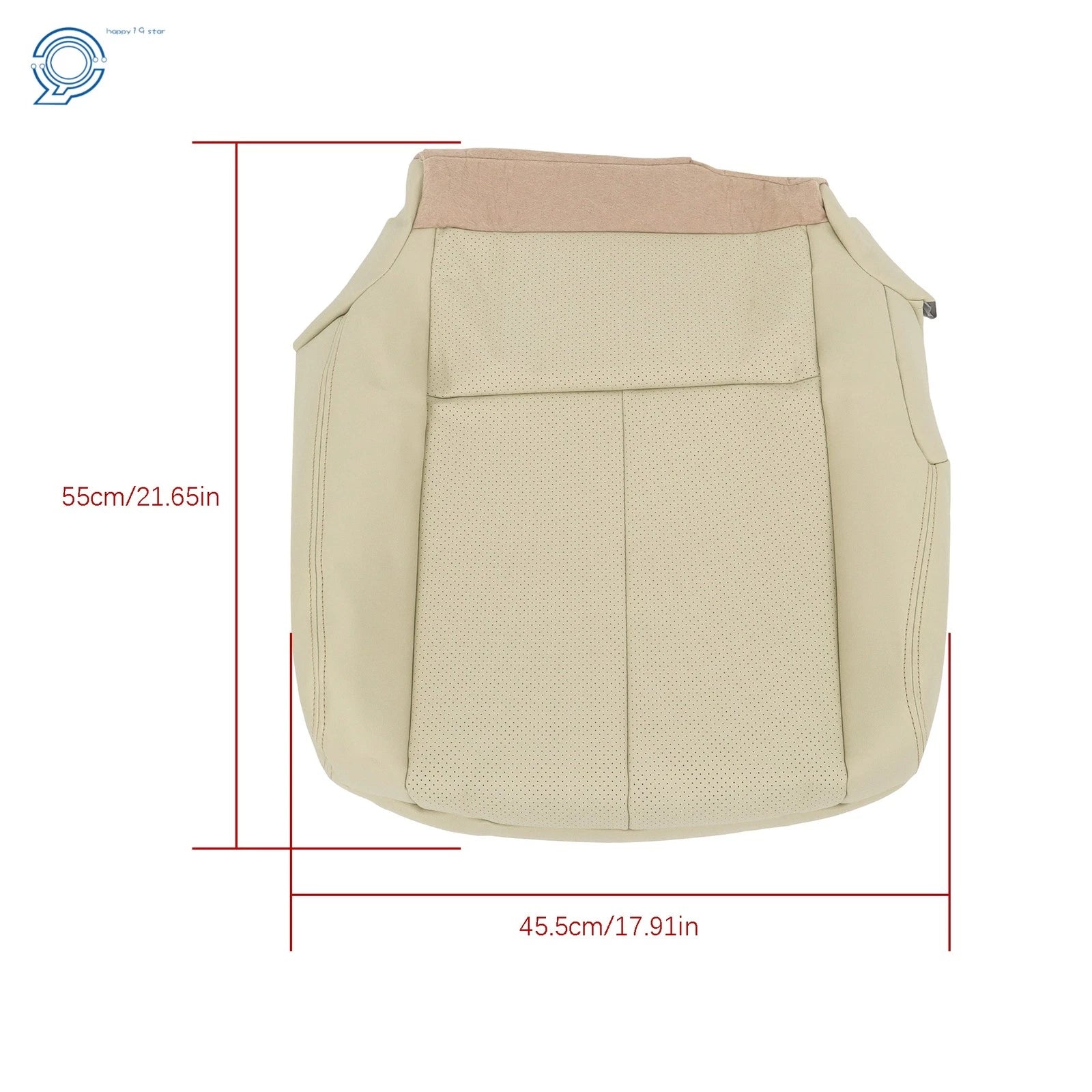 Leather Bottom Seat Cover for Nissan Murano (2015–2023) Tan Perforated