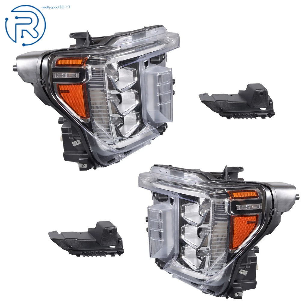 Full LED Headlights for GMC Sierra 2500 3500 HD (2020–2022) LH+RH